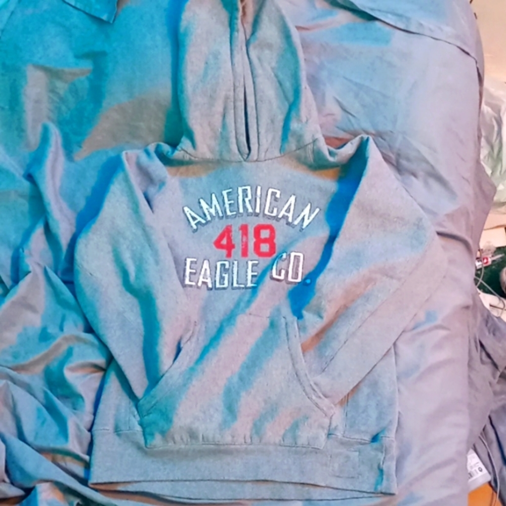 Gray American eagle hoodie size small women's